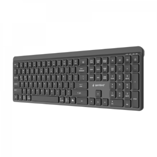 Gembird KB-WPS-03 Dual-mode pro-business slim wireless keyboard, 2.4G+BT, US layout | Gembird