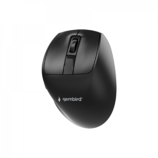 Gembird MUSW3-9B-01 Triple-mode 9-button wireless ergonomic mouse, black | Gembird