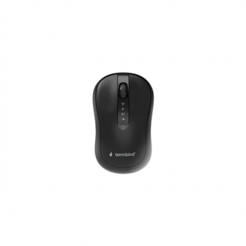 Gembird MUSW2-4B-01 Dual-mode 4-button wireless mouse, black | Gembird