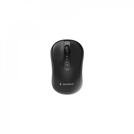 Gembird MUSW2-4B-01 Dual-mode 4-button wireless mouse, black | Gembird