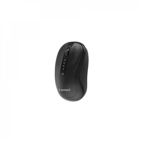 Gembird MUSW2-4B-01 Dual-mode 4-button wireless mouse, black | Gembird