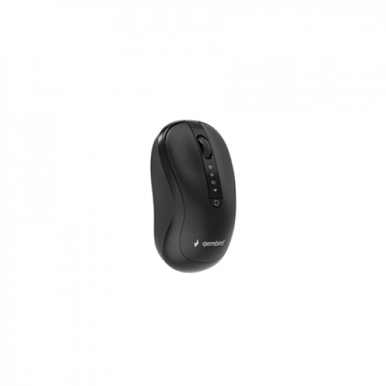 Gembird MUSW2-4B-01 Dual-mode 4-button wireless mouse, black | Gembird