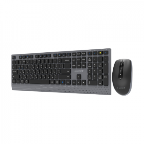 Gembird KBS-WPS-02-CYRL Dual-mode slim wireless desktop set, 2.4G+BT, Cyrillic layout | Gembird