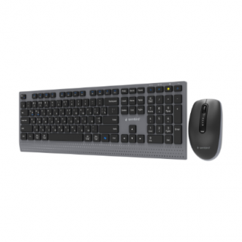 Gembird KBS-WPS-02-CYRL Dual-mode slim wireless desktop set, 2.4G+BT, Cyrillic layout | Gembird