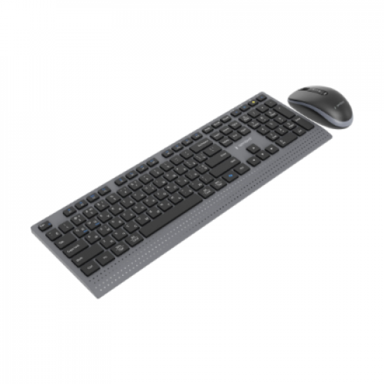 Gembird KBS-WPS-02-CYRL Dual-mode slim wireless desktop set, 2.4G+BT, Cyrillic layout | Gembird