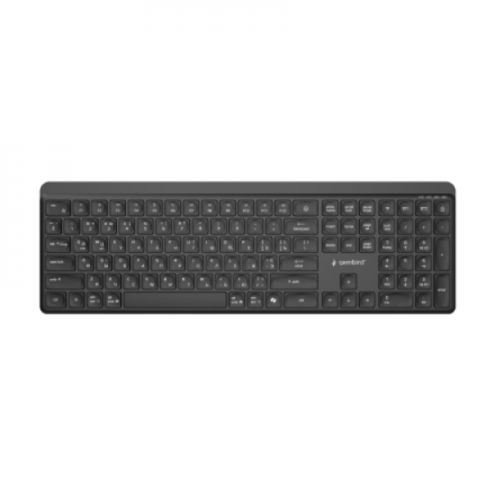 Gembird KB-WPS-03-CYRL Dual-mode pro-business slim wireless keyboard, 2.4G+BT, Cyrillic layout | Gembird