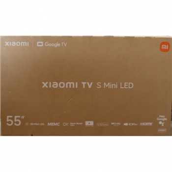SALE OUT. Xiaomi TV S Mini LED 55 2026 | SALE OUT. Xiaomi S Mini LED 2026 | 55 | Smart TV | Google TV | 4K UHD | Dark Grey | DAMAGED PACKAGING, SCRATCHED BODY (BACK, LEFT SIDE)