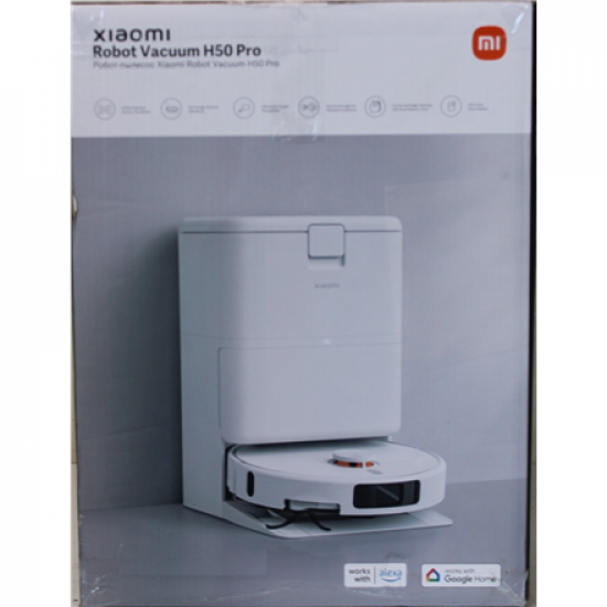 SALE OUT. Xiaomi Robot Vacuum H50 Pro EU | Xiaomi Robot Vacuum H50 Pro EU | Wet&Dry | 5200 mAh | 15000 Pa | White | DAMAGED PACKAGING, DIRTY, WET, SCRATCHED | 24 month(s)