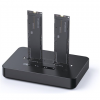 Gembird DD2-U3M2 Desktop dual drive USB Type-C M.2 NVME (and SATA) SSD docking station, black | Gembird