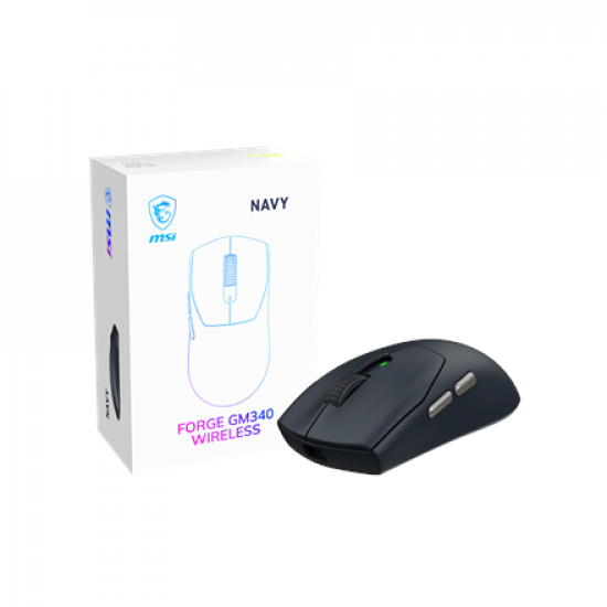 MSI Gaming Mouse | FORGE GM340 WIRELESS | Wireless | 2.4 GHz, Bluetooth, USB | Navy