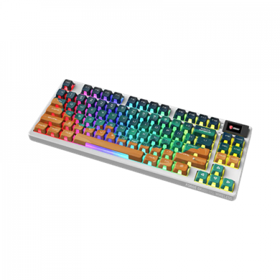 MSI FORGE GK600 TKL WIRELESS MARS | Gaming Keyboard | Wireless | US | Bluetooth | Wireless connection | Mechanical Linear