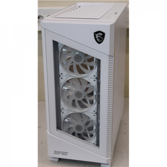SALE OUT. MSI MPG VELOX 100R White PC Case, Mid-Tower, USB 3.2, Audio-out, Mic-in | MSI PC Case | MPG VELOX 100R WHITE | White | Mid-Tower | DAMAGED PACKAGING, DENTED CORNER (TOP)