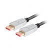 Lanberg DisplayPort M/M Cable 20 PIN V1.4 8K 60HZ | CA-DPDP-20CU-0018-BK | DisplayPort to DisplayPort | 1.8 m