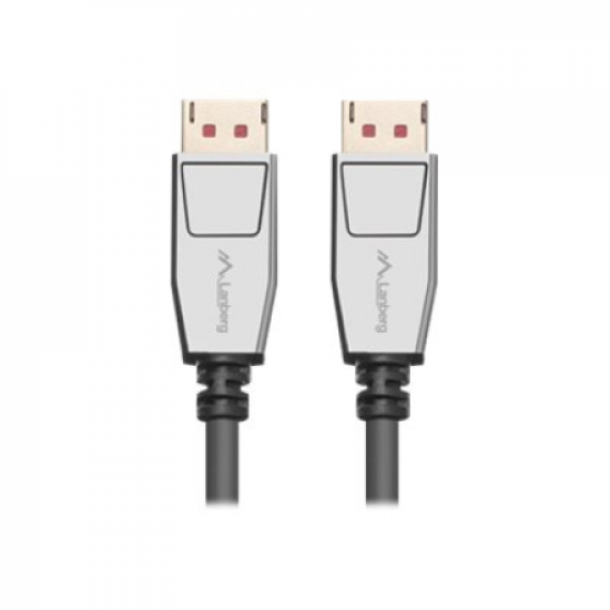 Lanberg DisplayPort M/M Cable 20 PIN V1.4 8K 60HZ | CA-DPDP-20CU-0018-BK | DisplayPort to DisplayPort | 1.8 m
