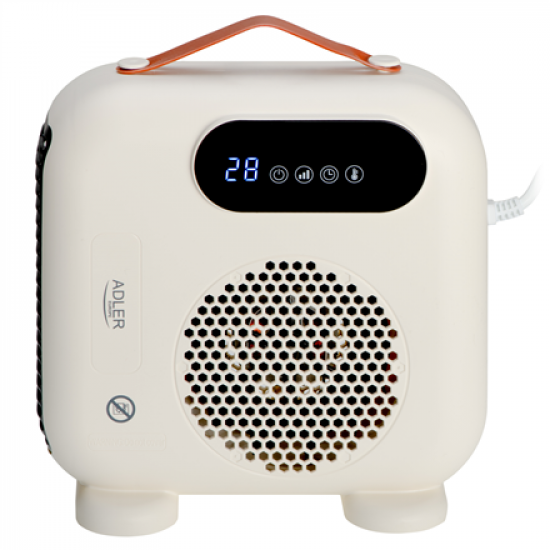 Adler LED Fan Heater with Remote Control | AD 7756 | Fan heater | 2000 W | Beige | IPX0
