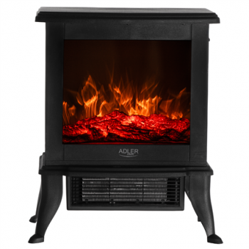 Adler Electric Fireplace | AD 7754 | Ceramic | 1800 W | Number of power levels 2 | Black