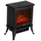 Adler Electric Fireplace | AD 7754 | Ceramic | 1800 W | Number of power levels 2 | Black