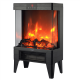 Adler LED electric fireplace with remote control | AD 7755 | Ceramic Heater | 2000 W | Number of power levels 2 | Black