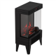 Adler LED electric fireplace with remote control | AD 7755 | Ceramic Heater | 2000 W | Number of power levels 2 | Black