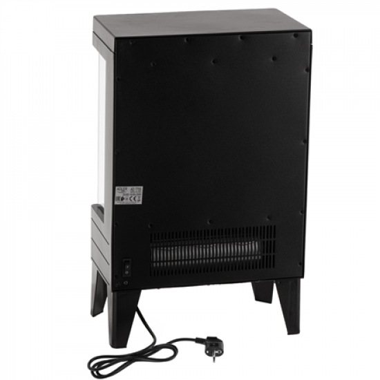 Adler LED electric fireplace with remote control | AD 7755 | Ceramic Heater | 2000 W | Number of power levels 2 | Black