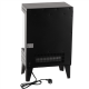 Adler LED electric fireplace with remote control | AD 7755 | Ceramic Heater | 2000 W | Number of power levels 2 | Black