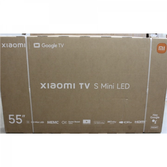 SALE OUT. Xiaomi TV S Mini LED 55 2026 | SALE OUT. Xiaomi S Mini LED 2026 | 55 | Smart TV | Google TV | 4K UHD | Dark Grey | DAMAGED PACKAGING