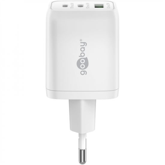 Goobay 65 W USB-C PD GaN Multiport Fast Charger Nano, White