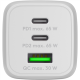 Goobay 65 W USB-C PD GaN Multiport Fast Charger Nano, White