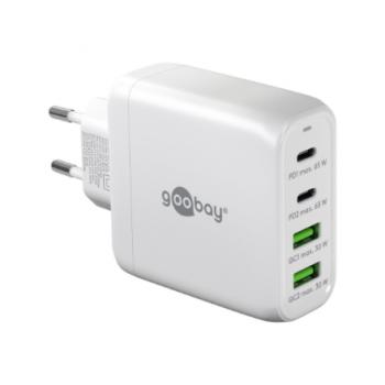Goobay 64818 68 W USB-C PD GaN Multiport Fast Charger, White
