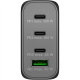 Goobay 65555 100 W USB-C PD GaN Multiport Fast Charger, Black