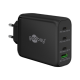 Goobay 65555 100 W USB-C PD GaN Multiport Fast Charger, Black