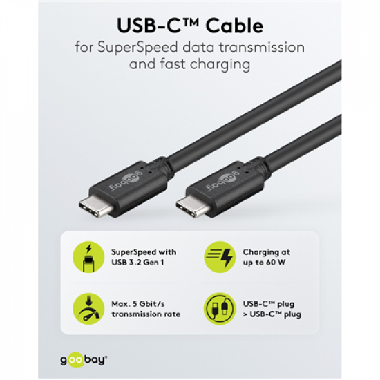 Goobay USB-C Cable | 612812 | USB-C