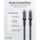 Goobay USB-C Cable, USB4, 1.8 m, black, silver