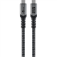 Goobay USB-C Cable, USB4, 1.8 m, black, silver