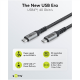 Goobay USB-C Cable, USB4, 1.8 m, black, silver
