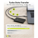 Goobay USB-C Cable, USB4, 1.8 m, black, silver