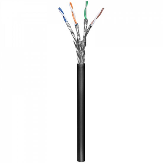 Goobay | CAT 6 Outdoor Network Cable, S/FTP (PiMF), 100 m | 57195 | U/UTP | Black