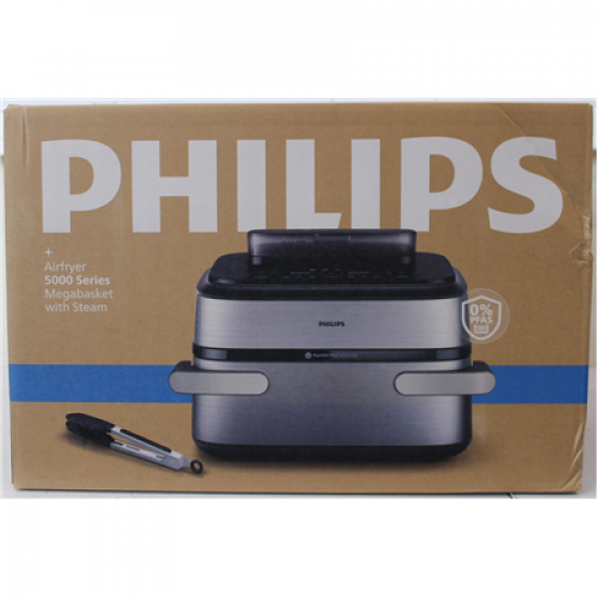 SALE OUT. Philips NA565/02 Airfryer with steam function, flexible Megabasket, 10 L, Silver/Black | Philips DAMAGED PACKAGING | 24 month(s)