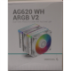 SALE OUT. Deepcool AG620 ARGB V2 CPU Cooler, white | Deepcool CPU Cooler | AG620 ARGB | DAMAGED PACKAGING | Intel, AMD
