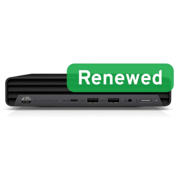 HP Renewed Grade A | EliteDesk 800 G6 Desktop Mini | Intel Core i5 | i5-10500T | 16 GB | SSD | 256 GB | Intel UHD Graphics 630 | Windows 11 Pro