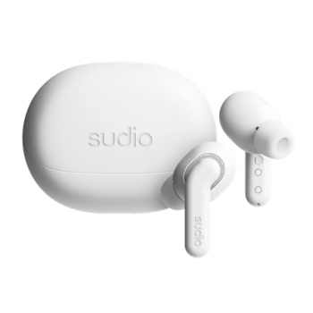 Sudio Earbuds | E4 Pro | Bluetooth | In-ear | Microphone | Cloud White | Noise canceling | Noise reduction | Wireless