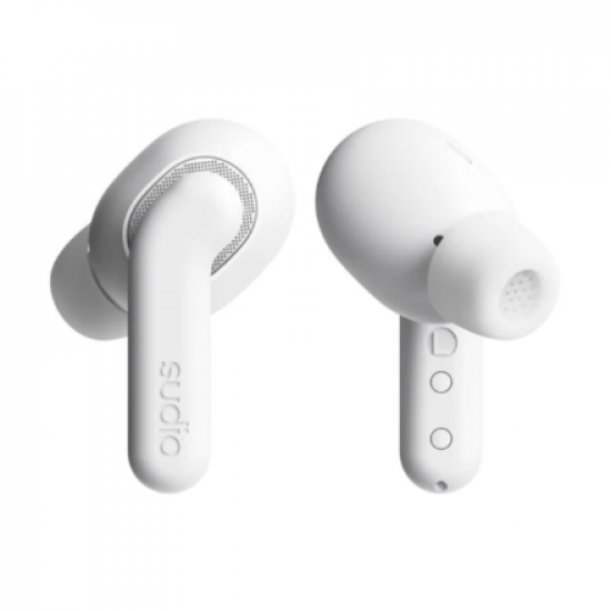 Sudio Earbuds | E4 Pro | Bluetooth | In-ear | Microphone | Cloud White | Noise canceling | Noise reduction | Wireless