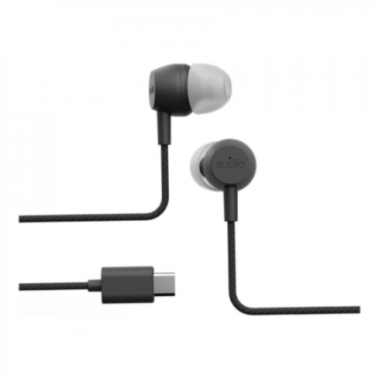 Sudio V3 Pro Wired Earbuds, Onyx Black