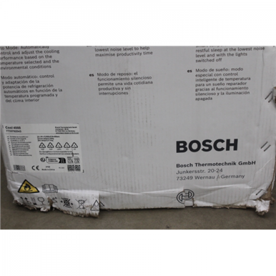SALE OUT. | Bosch Mobile Air Conditioner | Cool 4000 | Suitable for rooms up to 85 m³ | White/Black | DAMAGED PACKAGING, DIRTY, SCRATCHED BOTTOM | 22 month(s)