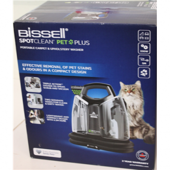 SALE OUT. Bissell SpotClean Pet Plus | Bissell SpotClean Pet Plus Cleaner | 37241 | Corded operating | 330 W | Black/Titanium | 23 month(s) | DAMAGED PACKAGING