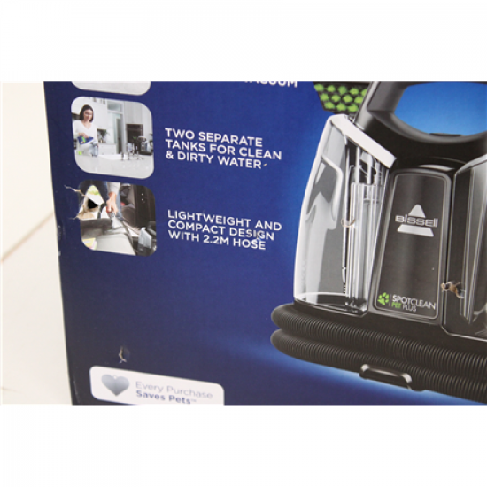 SALE OUT. Bissell SpotClean Pet Plus | Bissell SpotClean Pet Plus Cleaner | 37241 | Corded operating | 330 W | Black/Titanium | 23 month(s) | DAMAGED PACKAGING