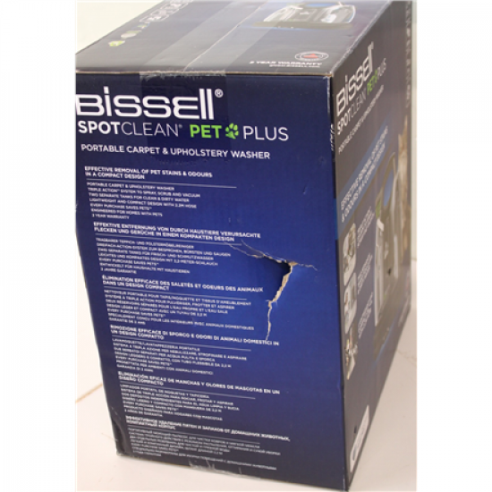 SALE OUT. Bissell SpotClean Pet Plus | Bissell SpotClean Pet Plus Cleaner | 37241 | Corded operating | 330 W | Black/Titanium | 23 month(s) | DAMAGED PACKAGING