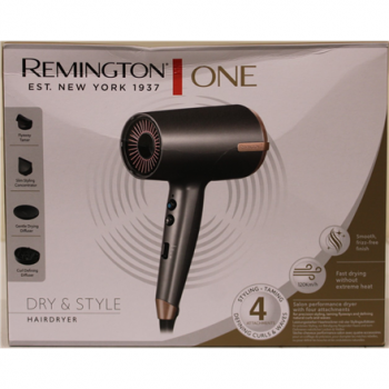 SALE OUT. Remington D6077 Hair dryer, 2000 W, Grey | Remington Hair dryer | D6077 | 2000 W | Number of temperature settings 3 | Ionic function | Diffuser nozzle | Grey | DAMAGED PACKAGING | Warranty 24 month(s)