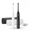Philips HX7119/02 Sonicare Series 5500 | Electric Toothbrush, Duo pack | Rechargeable | For adults | Number of brush heads included 2 | Number of teeth brushing modes 2 | White/Black