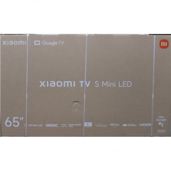 SALE OUT. Xiaomi TV S Mini LED 65 2026 | SALE OUT. Xiaomi | S Mini LED 2026 | 65 | Smart TV | Google TV | 4K UHD | Dark Grey | DAMAGED PACKAGING, DENTED BACKSIDE